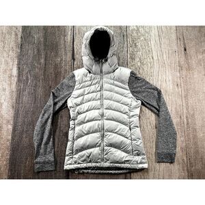 Outdoor Research Plaza Hoody Hoodie Duck Down Puffer Women's Jacket Small Gray